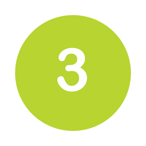 Three with Green Circle