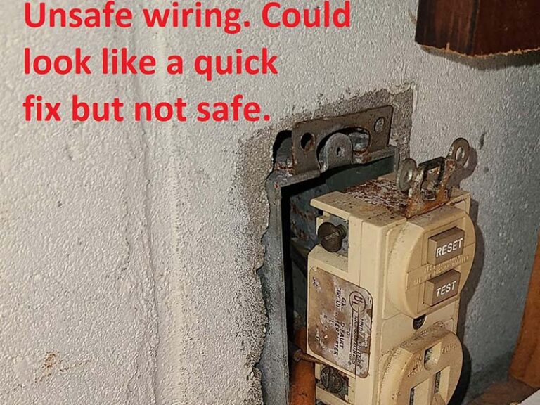 Bad electrical outlet